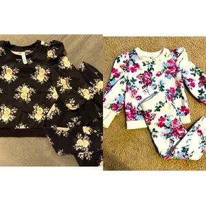 Bundle of Janie and Jack Two Piece Sweatsuit Sets